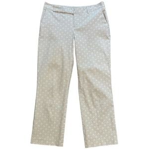 Banana Republic Womens Khaki Tan White Martin Fit Dress Pants Trousers Size 2